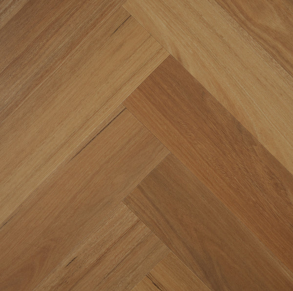 Preference Floors Easi-Plank Herringbone Classic Spotted Gum 8mm hybrid parquetry