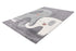 Cute high pile rug with grey and white elephants for play areas