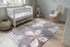 Soft children’s rug with playful heart accents and butterfly motif
