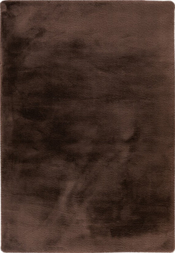 Heaven 800 Dark Taupe Super Soft Fluffy Rug, full view