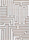 Indulgence Maze Cream Rug - INDU003, full view