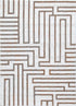 Indulgence Maze Cream Rug - INDU003, full view