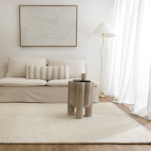 Canyon Ivory Carved Rug - CANYON05 - Adore Rugs & Flooring