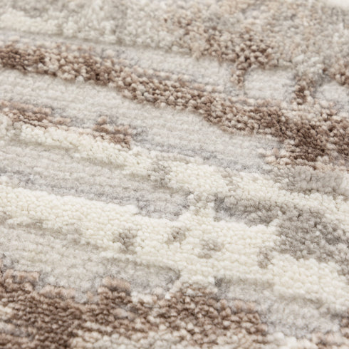 Jade Distressed Lines Grey Beige Rug - JADE001 - Adore Rugs & Flooring