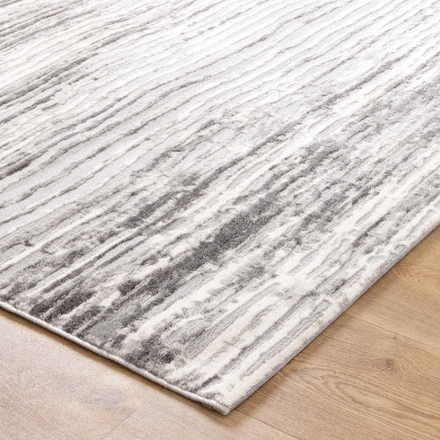 Jade Distressed Lines Grey Rug - JADE002 - Adore Rugs & Flooring