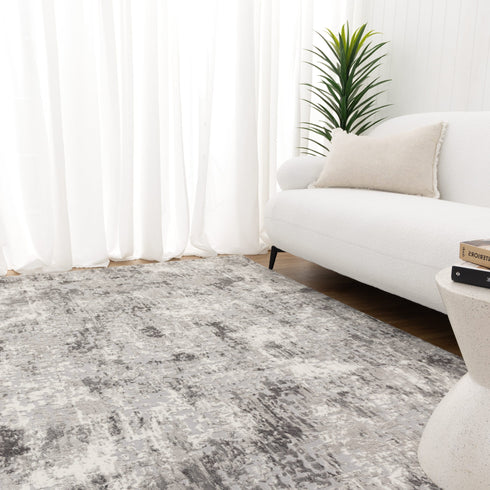 Jade Abstract Grey Rug - JADE003 - Adore Rugs & Flooring