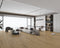Open-plan lounge with a light to mid warm tan laminate plank floor