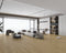 Open-plan lounge with a light greige sand laminate plank floor