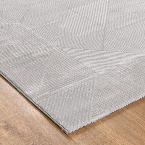 IN STORE ONLY - Lazer 03 - Grey Geometric Rug