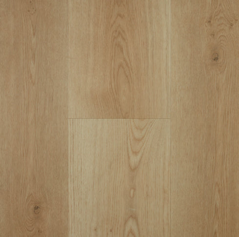 Preference Floors Lifestyle Collection Blissful 12mm hybrid flooring - pale warm greige-beige board