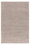 Beige area rug with soft horizontal stripe texture
