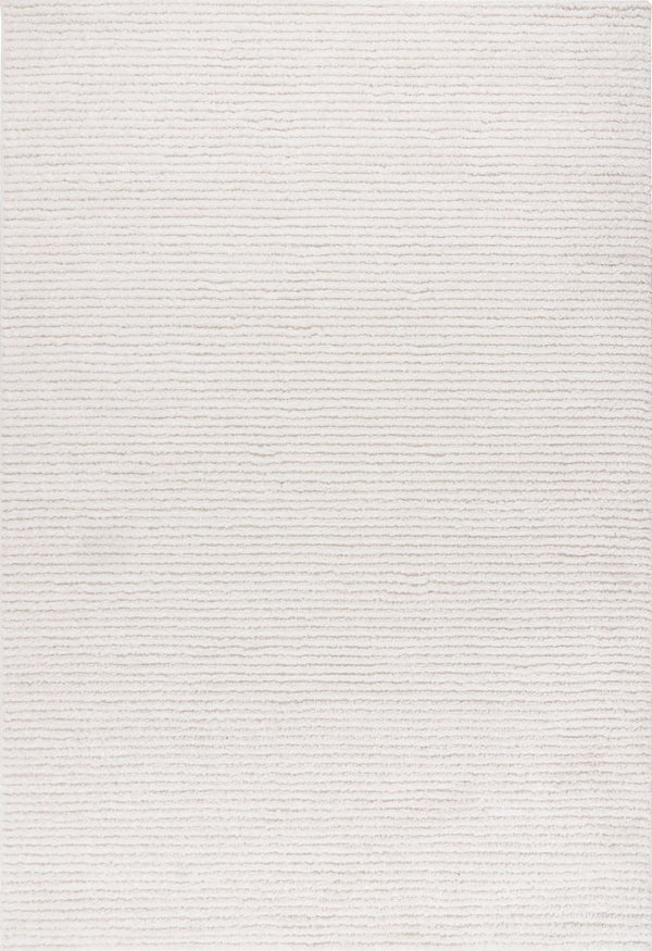 Lotus 303 - Ivory Textured Ribbed Soft Area Rug, full view