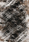 Louvre 503 Platin Abstract Rug with Dark Centre, full view