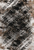 Louvre 503 Platin Abstract Rug with Dark Centre, full view