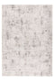 abstract area rug with distressed grey and off-white pattern