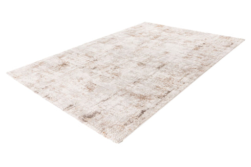 Pierre Cardin Lyon 504 - Taupe Beige Transitional Rug with Faded Motif