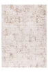 Distressed area rug with vintage beige and brown pattern
