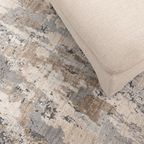 Maya Watercolour Astract Grey and Beige Rug - M106 - Adore Rugs & Flooring