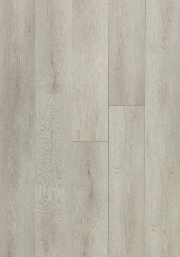Swish Aqua Miami Oak swatch - light sandy bleached oak decor in 12.3mm laminate flooring