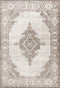 Milas 204 Silver Beige - Beige Brown Traditional Rug, full view