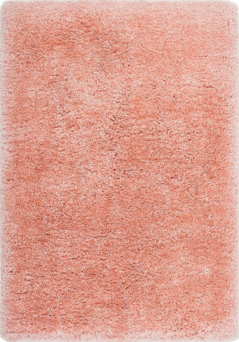 Monaco 444 Pastel Apricot High Pile Shaggy Rug, full view