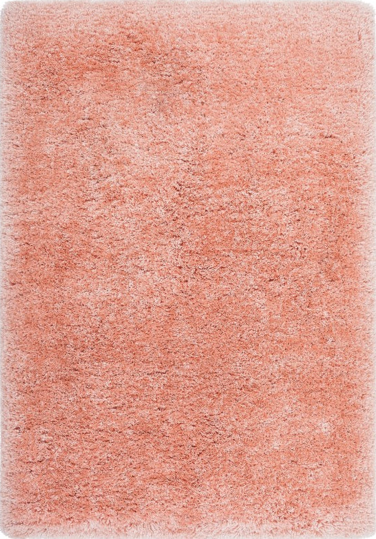 Monaco 444 Pastel Apricot High Pile Shaggy Rug, full view