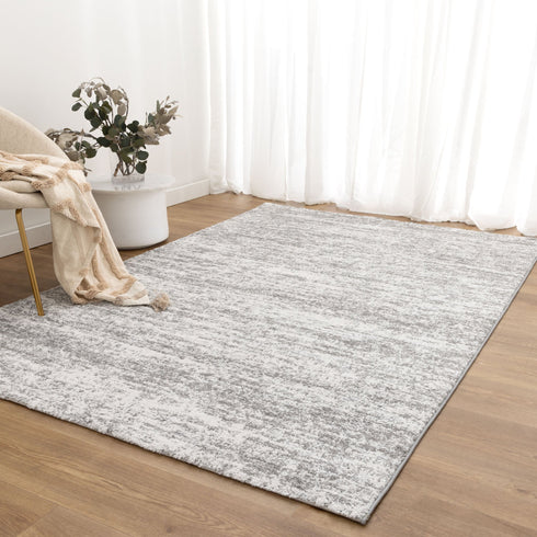 Nola Canvas Abstract Grey Rug - N008 - Adore Rugs & Flooring