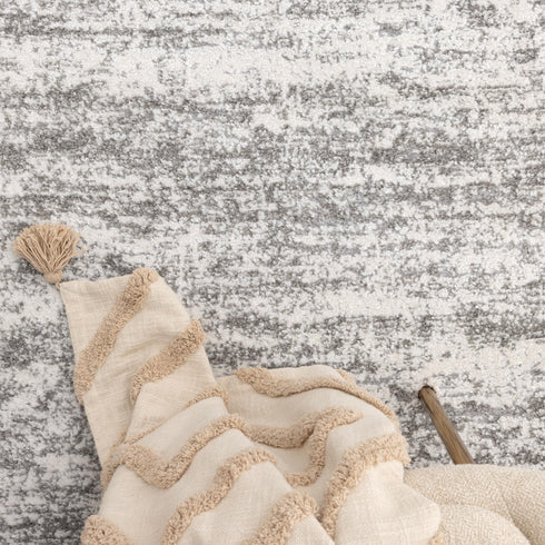 Nola Canvas Abstract Grey Rug - N008 - Adore Rugs & Flooring