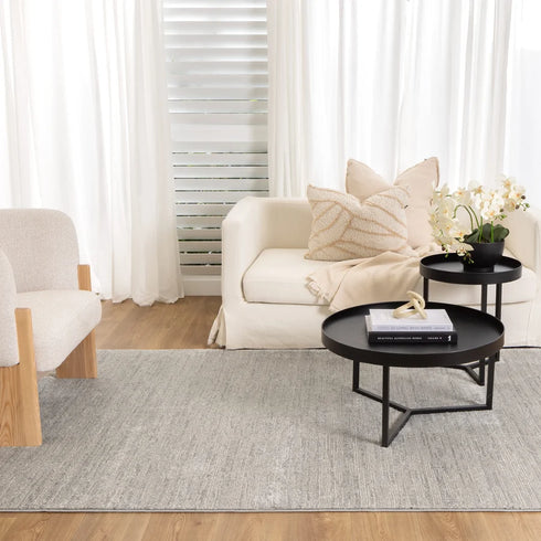 IN STORE ONLY - Nizza 011 - Simple Grey Monotone Rug