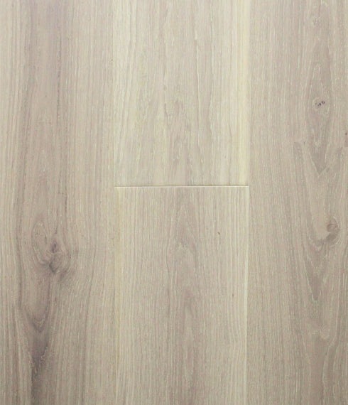 Swish Oak Natura Nordic Limed engineered oak flooring swatch showing a very pale soft grey-white limed oak with faint warm beige