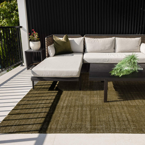 Harbour Olive Green Indoor Outdoor Rug - Adore Rugs & Flooring