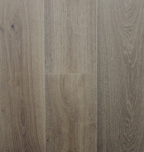 Swish Oak Natura Odense Grey engineered oak flooring swatch showing a light cool greige with a pink lilac undertone and white limed grain