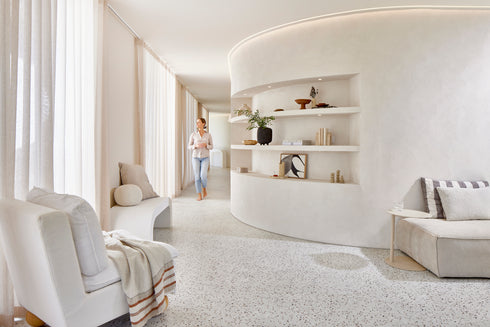 2.5mm Vinyl Plank - Olympus Stone - Shoreline Terrazzo