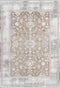 Pierre Cardin Opera 500 Beige Floral Designer Rug, full view