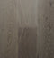 Swish Oak Natura Oyster Grey engineered oak flooring swatch showing a mid to dark warm mushroom grey with pronounced wire-brushed grain
