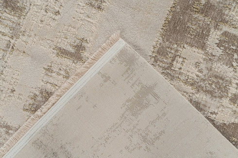 Soft and durable modern area rug with a beige and cream palette