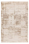 Neutral-toned modern area rug with an abstract pattern