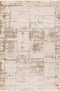 Pierre Cardin Palais 502 Beige Modern Abstract Area Rug in Neutral Tones, full view