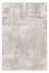 Abstract area rug with distressed brush stroke pattern in grey and beige
