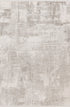 Pierre Cardin Palais 503 Silver and White Modern Abstract Rug, full view