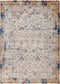 Prime 601 Multi Colour Rug with Vintage Distressed Look, full view