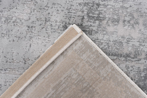 Classic bordered rug with modern distressed detailing