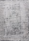 Pierre Cardin Paris 502 Silver Modern Grey Rug with Border, full view