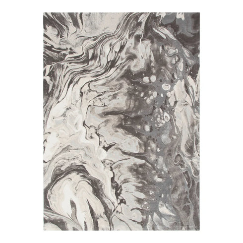 Rue 001 Vison Grey Abstract Rug