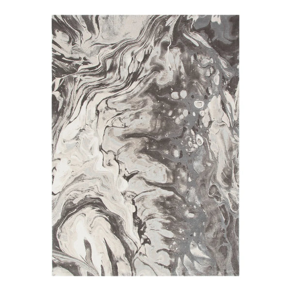 Rue 001 Vison Grey Abstract Rug