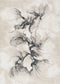Rue 002 Beige Abstract Floral Rug, full view