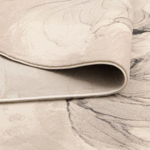 Rue 002 Beige Abstract Floral Rug