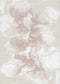 Rue 003 pink abstract floral rug, full view