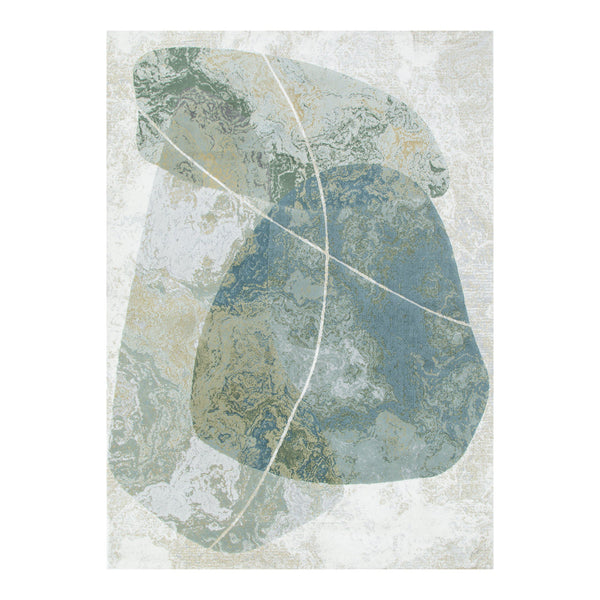 Sena 001 Green Abstract Rug