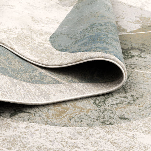 Sena 001 Green Abstract Rug